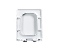 QYMYOZ Square W Soft Close Toilet Seat with Silent Quick Release Hinges Rectangular Design with Easy Top Fixation Quick Release for Easy Cleaning