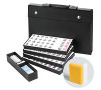 QYMZKA Japanese Riichi Mahjong Set with Black Box