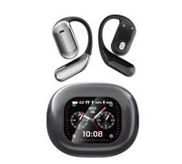 QYNIQIAN Open-Ear Wireless Earbuds Bluetooth 5.4 Headphones with Intelligent Touch Screen & Earhook, 40Hrs Playback Sport Ear Buds Earphones,Ultra-Comfort Design,Compatible with iPhone & Android,Black