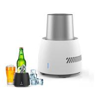 QYOEGSQ Portable Cooling Cup,Electric Cooler Smart Device Fast-freezing,Cup Cooler Instant Cooling Cup,Portable Drinks Cup Quick Cooling Can Cooler for Beer, Drinks, Can, Ice Cream(White)