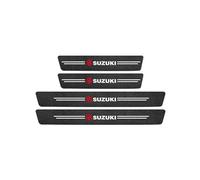 QYPLKJHG Car Door Sill Protector for Suzuki Jimny Hard-top 2012-2018, Carbon Fiber Car Door Sill Scuff Plate Cover Car Sill Protectors Strips Welcome Pedal Protector Cover Car Accessories,4pcs