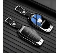 QYPLKJHG Car Key Cover for Peugeot e-3008 2023 2024 2025, Car Key Fob Cover Key Cover Case with Keychain TPU Car Key Case Protector Key Shell Car Key Protective Cover Car Accessories,A-Blue 2