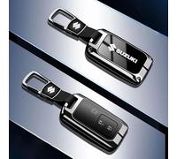 QYPLKJHG Car Key Cover for Suzuki Ignis 2020-2025, Car Key Fob Cover Key Cover Case with Keychain TPU Car Key Case Protector Key Shell Car Key Protective Cover Car Accessories,D-Black 1