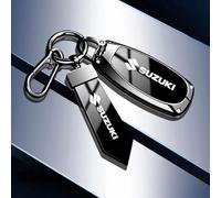 QYPLKJHG Car Key Cover for Suzuki S-Cross 2020-2025, Car Key Fob Cover Key Cover Case with Keychain TPU Car Key Case Protector Key Shell Car Key Protective Cover Car Accessories,B-Black 2