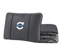QYPLKJHG Car Travel Blanket and Pillow for Volvo XC40 facelift 2022, with Car Logo Blanket Pillow Premium Soft 2 in 1 Car Blanket Folding Pillows Quilt Pillow Cushion Throw,Black
