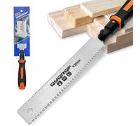 QYQRQF Japanese Hand Saw, 7 Inch Flush Cut Saw Double Edge Sided Pull Saw for Woodworking (Orange)