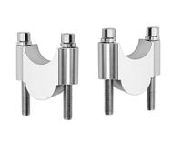 QYQY Motorcycle Handlebar Clamp Riser Kit For YZ125 YZ125X YZ250 YZ250F YZ250X YZ400F YZ426F YZ450F Handlebar Height Spacer Kit(Silver,22MM)