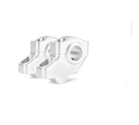 QYQY Motorcycle Handlebar Riser Rise Handle Bar Adapter Heighten Block For BMW F650GS F650 R1100GS R1150GS R850GS G650GS Sertão Handlebar Height Spacer Kit(Matte silver)