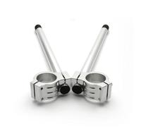 QYQY Motorcycle Handlebars Risers For Kawasaki For Ninja 650 400 300 ZX10R ZX-4R ZX6R Handle Bar Fork Riser Clip-On Handlebar Height Spacer Kit(Silver 33mm)