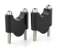 QYQY Motorcycle Offset Handlebar Riser Back Moved Mounting Risers For CBF125NA/300NA VFR1200X CTX700 CRF250R ADV350 Handlebar Height Spacer Kit(Black,40mm)