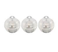 Qyrugcxs 100pcs/lot 100 X Round Led Flash Ball Lamp Balloon Light long standby time for Paper Lantern Balloon Light Party Wedding Decoration White