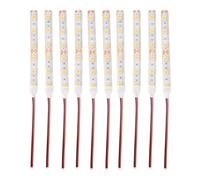 Qyrugcxs 10Pcs 10Cm Waterproof Warm White 5050 Led Strip Lights Dc 12V Caravan Boat Car