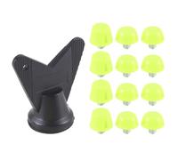 Qyrugcxs 12Pcs Football Shoe Spikes Soccer Boot Cleats M5 Threading Screw 7mm 10mm Anti Slip Replacement Studs Green