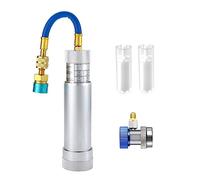 Qyrugcxs 134A Oil Dye Injector Kit with 2 Quick Couplers 2 Oil Checkers A/C Refrigeration Oil Filling and Replenishing Cylinder