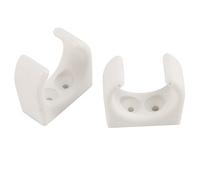 Qyrugcxs 2 Pcs Nylon Ladder Clip Boat Hook Clip for Size 1-1/4Inch Diameter Per Set UV Marine Accessories Yacht Boat,White
