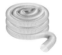 Qyrugcxs 2Inch OD 50mm Clear PVC Dust Collection Hose for Use with Dust Collectors with Ports. Ideal for Shop Vacuums