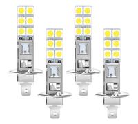 Qyrugcxs 4PCS H1 6000K Super White 80W LED Headlight Bulbs Kit Fog Driving Light