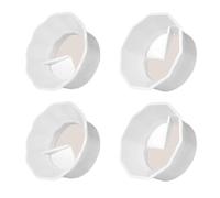 Qyrugcxs 4PCS Quick Powder Dispense Type of Coffee Pot Powder Ring Non Pressure Rotating Flat Plate Quick Powder Dispense