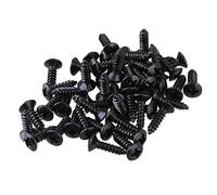 Qyrugcxs 50x Guitar Bass Screws Parts for Scratchplates Pickguard, Black