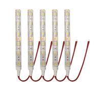 Qyrugcxs 5Pcs 10Cm Waterproof White 5050 Led Strip Lights Dc 12V Caravan Boat Car