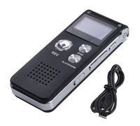 Qyrugcxs 8G Voice Recorder High-Definition Noise Reduction MP3 Player Suitable for Meetings and Other Occasions Black 1 PCS