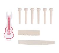 Qyrugcxs 9 PCS Acoustic Guitar Bridge Pins, the Guitar Parts and Accessories Perfectly Restore the Pure Tone