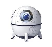 Qyrugcxs Astronaut Spaceship Aromatherapy Air Humidifier Purifier Electric Water Fragrance Diffuser Humidificador White
