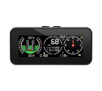 Qyrugcxs Car HUD Up Display Inclinometer Compass Speedometer Digital Speed Slope Meter Car Parts 1 PCS