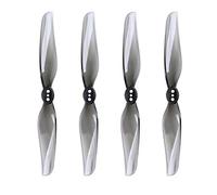 Qyrugcxs for Nazgul 4030 Prop 4Inch 2-Bladed Propeller Blade Paddle Airscrew Windstick 1.5mm for Freestyle FPV-Transparent Grey