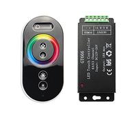 Qyrugcxs GT666 RGB LED LED Strip Controller Wireless Touch Remote DC 12V 24V 18A 3 Channels Lights Tape Dimmer Switch