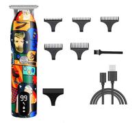 Qyrugcxs Household Hair Clipper Rechargeable Graffiti Electric Finish Cutting Machine Beard Trimmer Shaver