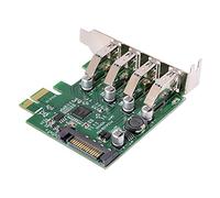 Qyrugcxs Low Profile 4 Ports PCI-E to USB 3.0 HUB PCI Express Expansion Card Adapter 5Gbps USB1.1/2.0/3.0 Operating Systems