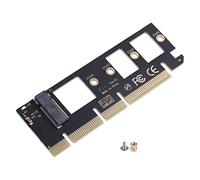 Qyrugcxs M.2 NVMe SSD to PCI-E 3.0 X16/X8/X4 Desktop SSD Adapter Card Support 2230 2242 2260 2280 Size Hard Drive Expansion Card