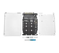 Qyrugcxs M.2 SSD to U.2 Adapter 2in1 M.2 NVMe and -Bus NGFF SSD to PCI-E U.2 SFF-8639 Adapter PCIe M2 Converter,with Shell