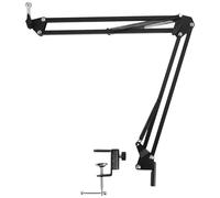 Qyrugcxs Microphone Scissor Arm Stand 75cm High Tabletop Boom Mic Suspension Mount for Blue Pro USB Microphone Holder