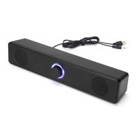 Qyrugcxs PC Soundbar Wired/Wireless Bluetooth Speaker USB Powered Soundbar for TV Pc Laptop Gaming Home Theater Audio System B