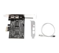 Qyrugcxs PCI-E PCI Express FireWire Card, IEEE 1394 Controller Card with Firewire Cable, for Video, Audio Transmission,Etc