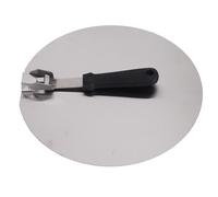 Qyrugcxs Pizza Paddle 12 Inch, Folding Stainless Steel Pizza Peel, Handle Pizza Paddle Shovel, for Bbq Pizza Oven