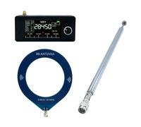 Qyrugcxs SI4732 0.5-108mhz Portable Radio with2pcs Antenna All Band Radio Receiver HF SW MW VHF Pocket Mini Radio Black