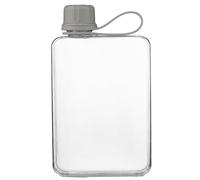 Qyrugcxs Square Water Bottle 500ml Portable Flat Drink Cups Slim Cold Flask Sports Water Bottle Summer Water Flask for Hiking B