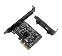 Qyrugcxs USB PCIE Card Type C PCI-Express 4X to USB 3.2 Gen 2X2 (20Gbps) ASM3242 Chipset for 8/10/Linux