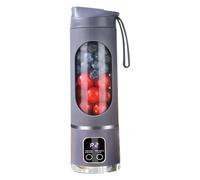 Qyrugcxs USB Rechargeable Portable Blender 8 Blade Mini Ice Crusher with Digital Display 3 Modes Portable Blender C
