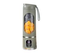Qyrugcxs USB Rechargeable Portable Blender 8 Blade Mini Ice Crusher with Digital Display 3 Modes Portable Blender B
