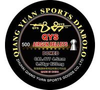 QYS Domed 620mg (Heavy) Air Gun Pellet .177/4.49mm Competition Grade Qty 500 L432