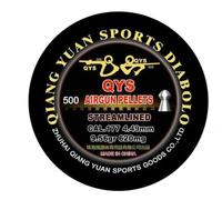QYS Streamlined HEAVY Air Gun Pellet 4.49mm / .177 competition grade 9.56 grains 0.62 grams - can of 500 (88033)
