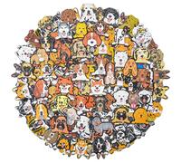 QYSEOFON Lot of 25, 50, 100pcs Boys Girls Lovely Cartoon Dogs Shoe Charms Men Women Cute Animals Shoes Decorations, Polyvinyl Chloride, No Gemstone
