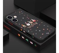 QYSFriday for iPhone 12 Pro Max Cute Cartoon Christmas Print Case, Slim Soft Silicone Bumper Non-Slip Anti-Fall Shockproof Protection Case Cover,Black