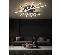 QYSMGS LED Ceiling Light Modern Dimmable Ceiling Lamps Living Room Fashion Ceiling Lights Multi Head Remote Control Ceiling Lamp for Bedroom Kitchen Office Cafe Ceiling (7Heads)