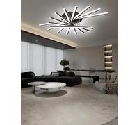 QYSMGS LED Ceiling Light Modern Dimmable Ceiling Lamps Living Room Fashion Ceiling Lights Multi Head Remote Control Ceiling Lamp for Bedroom Kitchen Office Cafe Ceiling (9Heads)