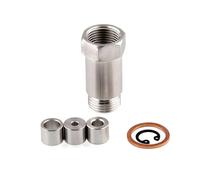 QYSPCLY Universal M18x1.5 Straight Adjustable Oxygen Sensor Spacer Extension Adapter Connector CEL Fix With Gasket Car Accessories Steering Position Sensor